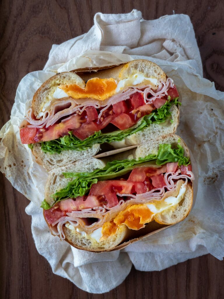 sandwich bagel salé